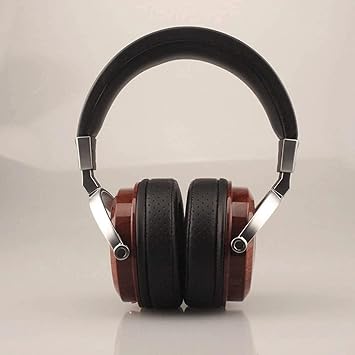High-End Luxury Rosewood Over-Ear Headphones – Moving Coil Gaming-Ready Edition
