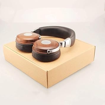 High-End Luxury Rosewood Over-Ear Headphones – Moving Coil Gaming-Ready Edition