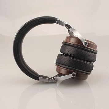 High-End Luxury Rosewood Over-Ear Headphones – Moving Coil Gaming-Ready Edition