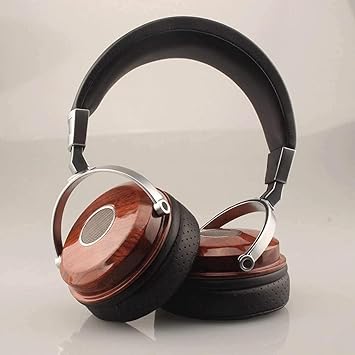 High-End Luxury Rosewood Over-Ear Headphones – Moving Coil Gaming-Ready Edition