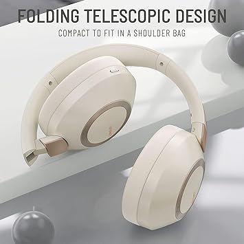 Wireless Over-Ear Bluetooth Headsets – 50H Playtime Foldable Design
