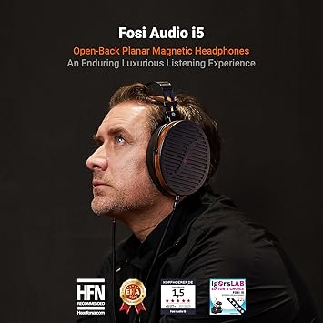 i5 Open-Back Planar Magnetic Headphones – 97mm Ultra-Large Diaphragm Studio Over-Ear