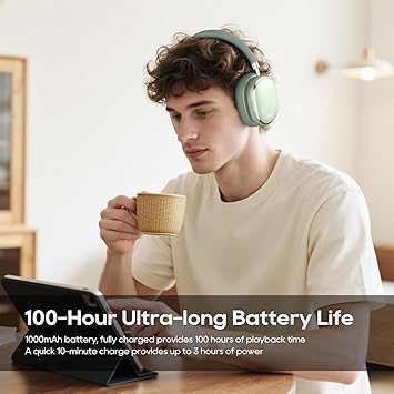 NiceComfort 95 Hybrid Noise-Cancelling Wireless Headphone – Bluetooth Headset with Transparency Mode
