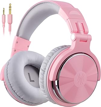 Pro-10 Over-Ear Wired Studio DJ Headphones – 50mm Drivers with Audio Jacks