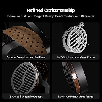 i5 Open-Back Planar Magnetic Headphones – 97mm Ultra-Large Diaphragm Studio Over-Ear